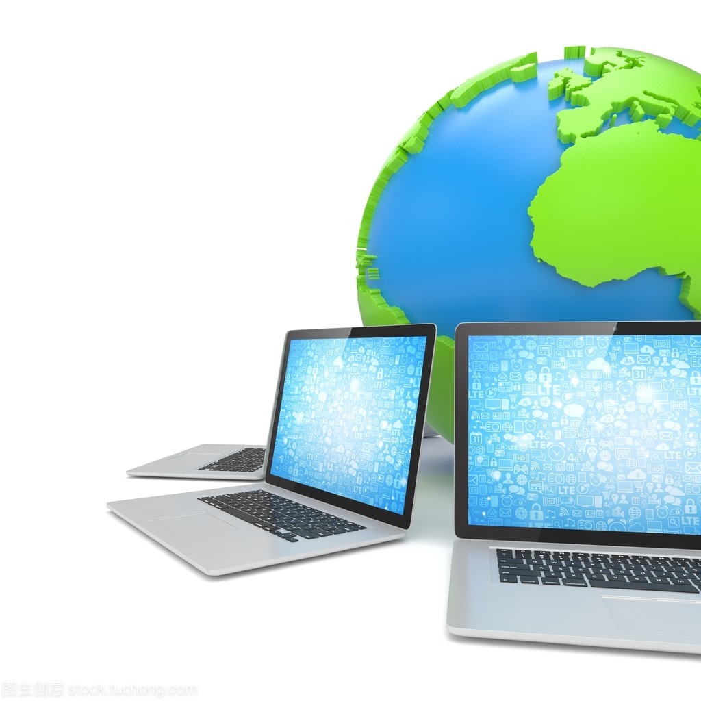 筆記本電腦與地球計算機(jī)網(wǎng)絡(luò)